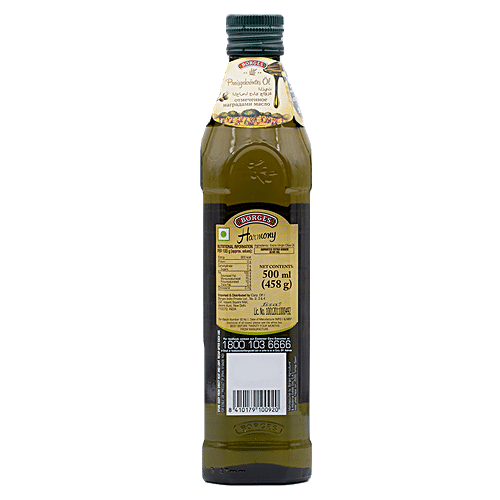 BORGES Extra Virgin Olive Oil - Harmony, 500 ml Glass Bottle 