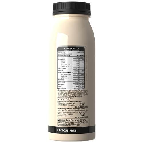 Raw Pressery Coffee Almond Milk - Lactose Free, Dairy Free & Vegan, 200 ml  Vegan & Plant Protein