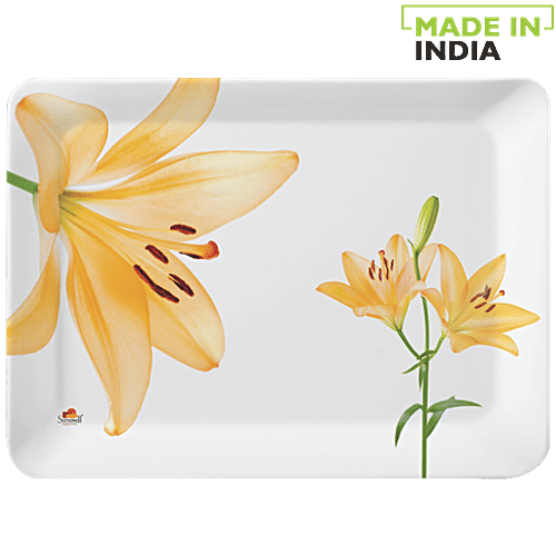 Servewell Pure Melamine Small Tray - Peruvian Lily, 1 pc  