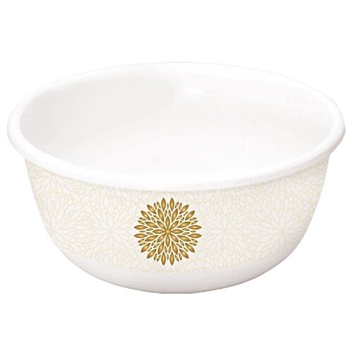 Servewell Pure Melamine Urmi Veg Bowl - Golden Leaves, 1 pc  