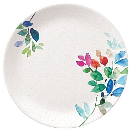 Servewell Pure Melamine Urmi Small Plate - Leaf Glossary, 1 pc  