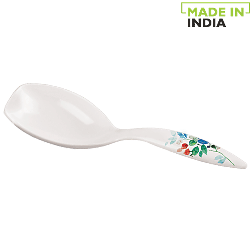 Servewell Pure Melamine Trendy Serving Spoon - Leaf Glossary, 1 pc  