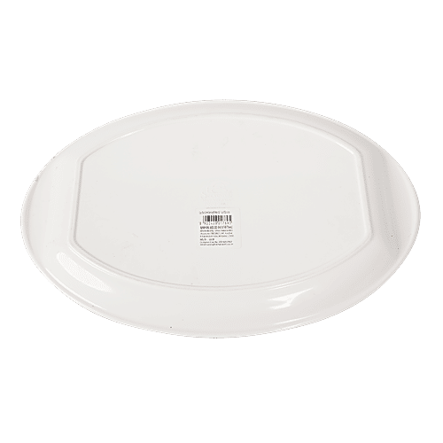Servewell Pure Melamine Oval Urmi Serving Platter - Leaf Glossary, 1 pc  