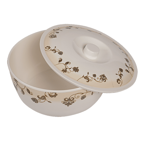 Servewell Pure Melamine Traditional Dinner Set - Olivia, 24 pcs  Dishwasher Safe, Non Toxic & Break Resistant