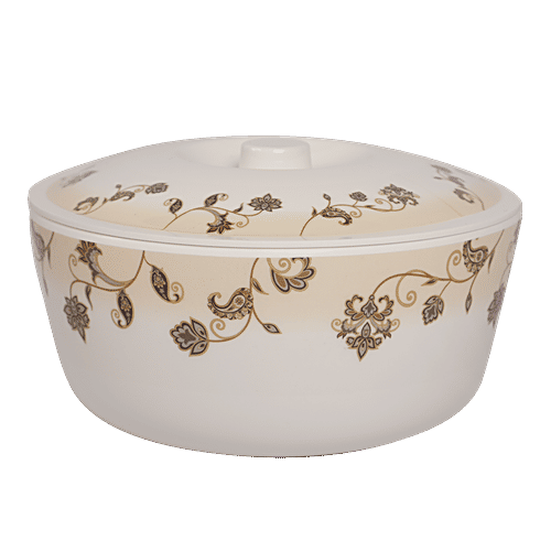 Servewell Pure Melamine Traditional Dinner Set - Olivia, 24 pcs  Dishwasher Safe, Non Toxic & Break Resistant