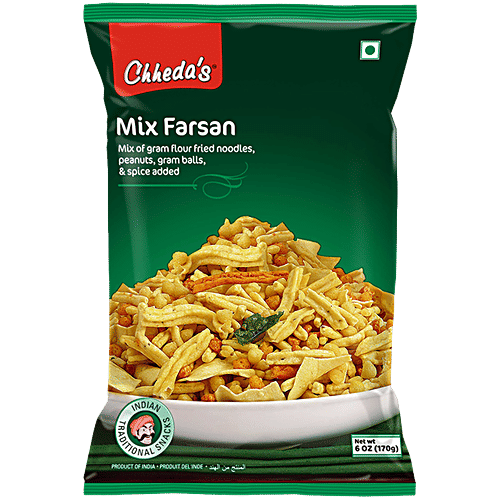 Chhedas Mix Farsan, 170 g  Zero Cholesterol
