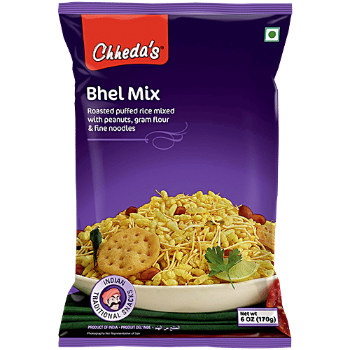 Chhedas Bhel Mix, 170 g  Zero Trans Fat & Zero Cholesterol