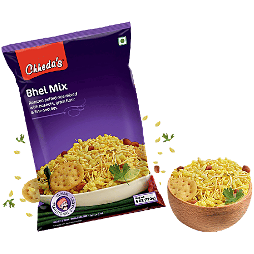 Chhedas Bhel Mix, 170 g  Zero Trans Fat & Zero Cholesterol