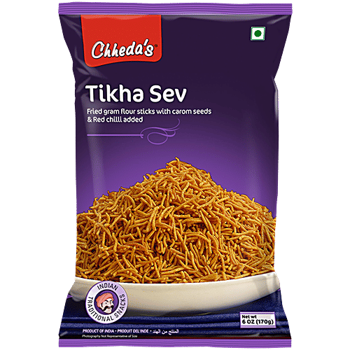 Chhedas Tikha Sev, 170 g  Zero Trans Fat & Zero Cholesterol