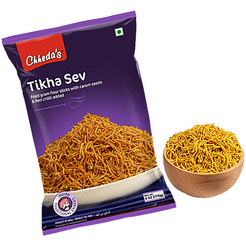 Chhedas Tikha Sev, 170 g  Zero Trans Fat & Zero Cholesterol