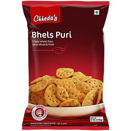 Chhedas Bhels Puri, 170 g  Zero Trans Fat & Zero Cholesterol