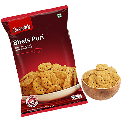 Chhedas Bhels Puri, 170 g  Zero Trans Fat & Zero Cholesterol