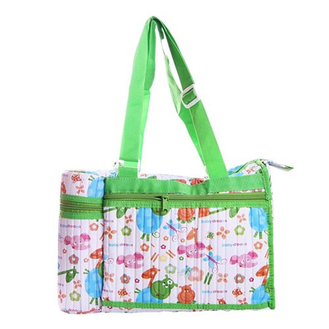 Buy Morisons Baby Dreams Bag With Bottle Insulator Green Online at