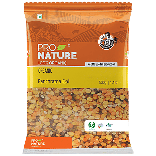Pro Nature Organic Panchratna Dal/Mix Dal, 500 g  No GMO Used