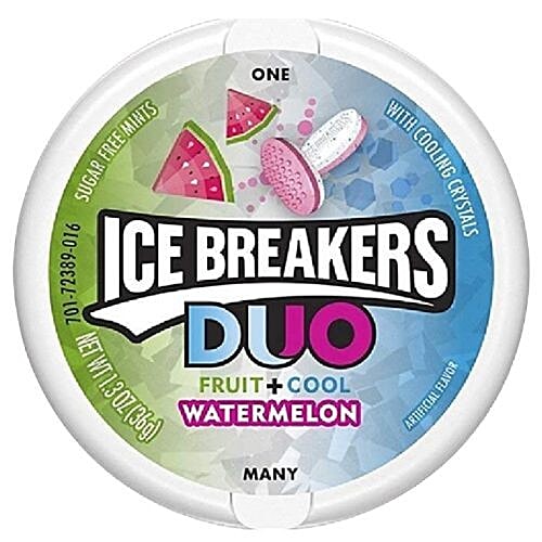 Buy Ice Breakers Sugarfree Mint Watermelon, Fruit + Cool, Duo Online