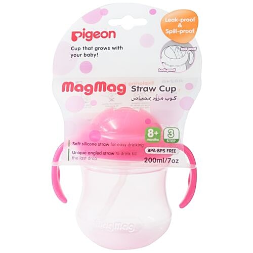 Pigeon Baby Mag Mag Spout Cup PP - Hanging Type, Pink, 200 ml  