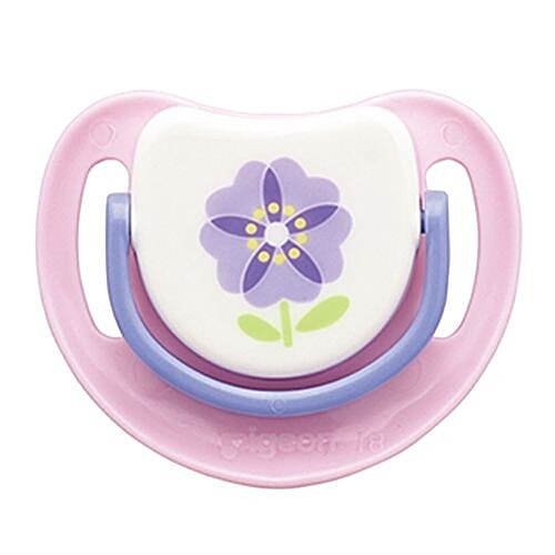 Pigeon Baby Silicone Pacifier Step 2 - Purple Flower, 1 pc  
