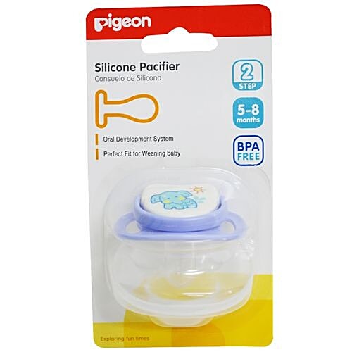 Pigeon Baby Silicone Pacifier Step 2 - Elephant, 1 pc  