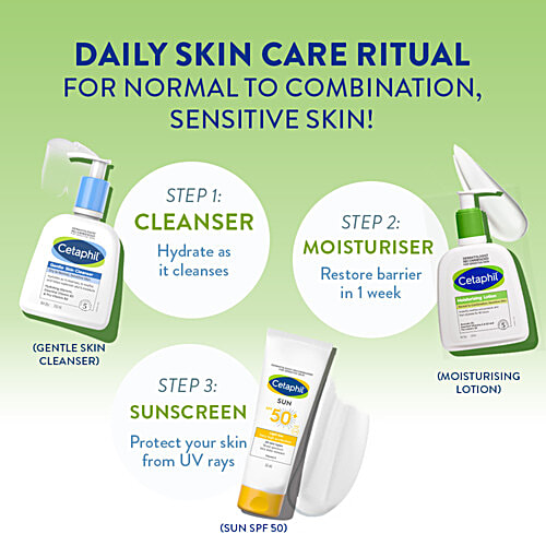 Cetaphil Moisturising Lotion - Dry, Sensitive Skin, Non-Comedogenic, Fragrance-Free, 250 ml  Non-Comedogenic, Fragrance-Free
