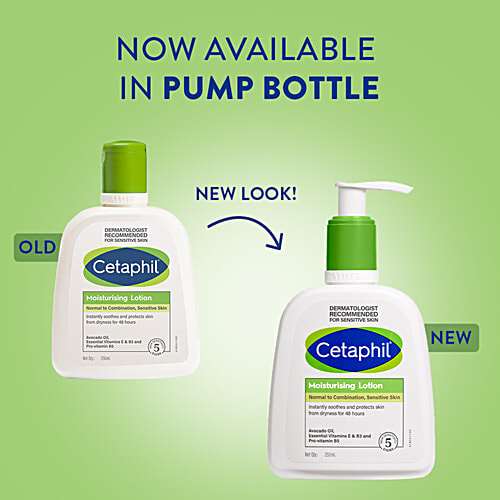 Cetaphil Moisturising Lotion - Dry, Sensitive Skin, Non-Comedogenic, Fragrance-Free, 250 ml  Non-Comedogenic, Fragrance-Free