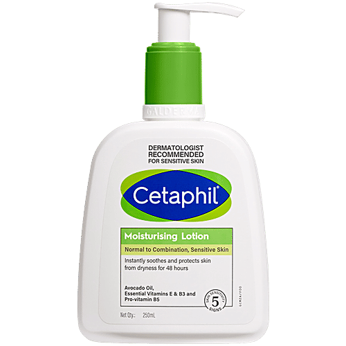 Cetaphil Moisturising Lotion - Dry, Sensitive Skin, Non-Comedogenic, Fragrance-Free, 250 ml  Non-Comedogenic, Fragrance-Free