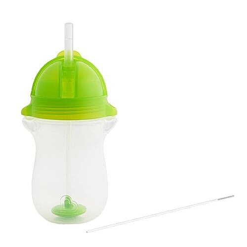 Munchkin Any Angle Weighted Straw Sipper Cup - Green, 12 m+, 295 ml  