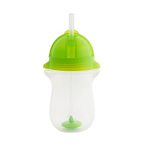 Munchkin Any Angle Weighted Straw Sipper Cup - Green, 12 m+, 295 ml  
