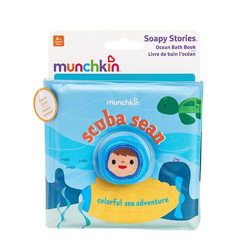 Munchkin Soapy Stories Finger Puppet Bath Book - Ocean, 6 m+, 1 pc  
