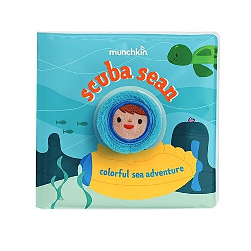 Munchkin Soapy Stories Finger Puppet Bath Book - Ocean, 6 m+, 1 pc
