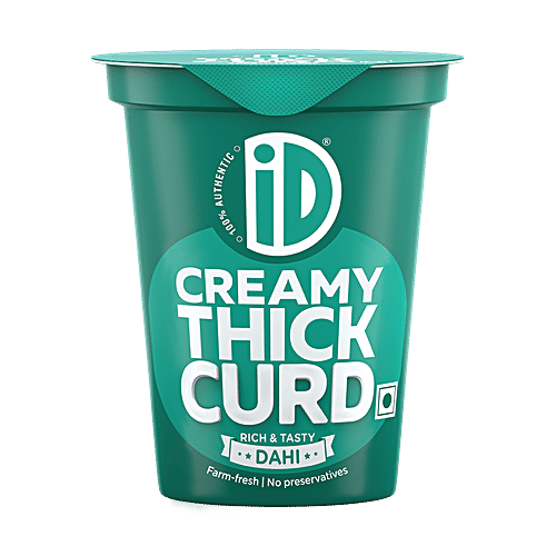iD Creamy Thick Curd, 200 g Cup No Preservatives