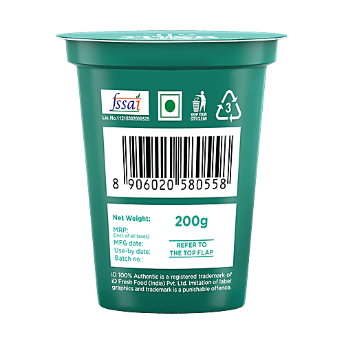 iD Creamy Thick Curd, 200 g Cup No Preservatives