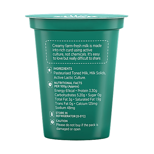 iD Creamy Thick Curd, 200 g Cup No Preservatives