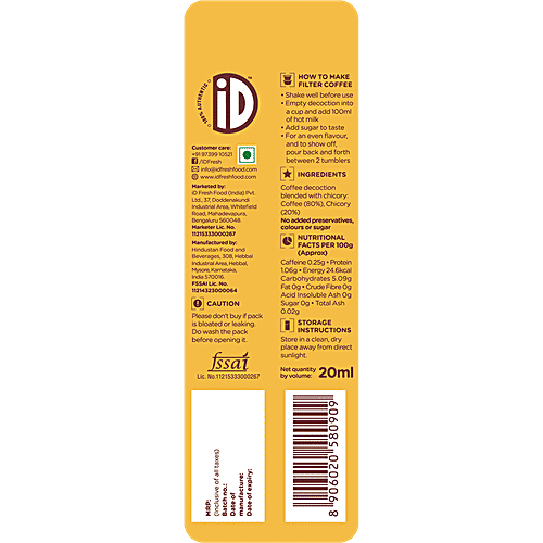 Buy iD Traditional Filter Coffee Decoction Online at Best Price bigbasket