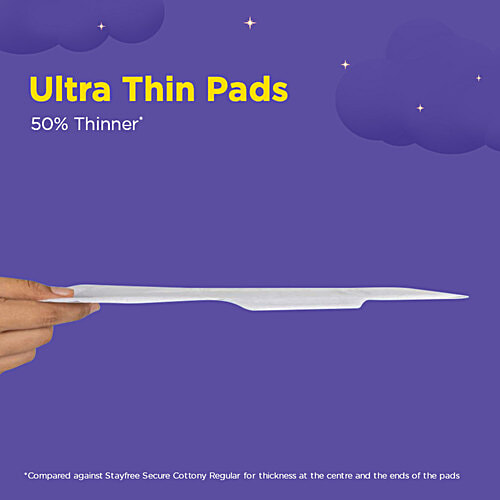 STAYFREE Dry-Max All Nights Sanitary Pads - XXL, 42 pcs Odour Control, Dry-Max Cover