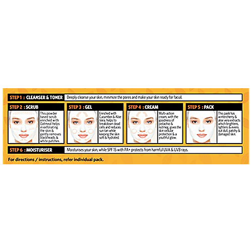 Vlcc Anti Tan Facial Kit - 5 Session, 1 pc  