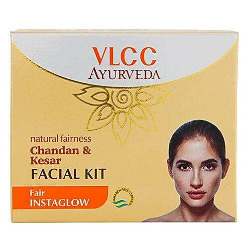 Buy VLCC Ayurveda Natural Fairness Facial Kit Chandan & Kesar, Fair
