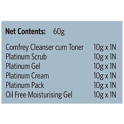 Vlcc Platinum Facial Kit, 60 g  