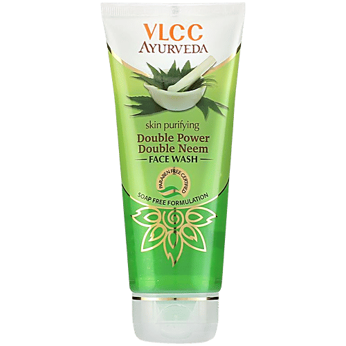 Buy VLCC Ayurveda Skin Purifying Double Power Double Neem Face Wash