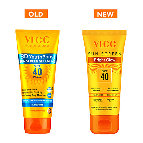 VLCC Bright Glow SPF 40 PA+++ Sunscreen, 50 g  Paraben Free