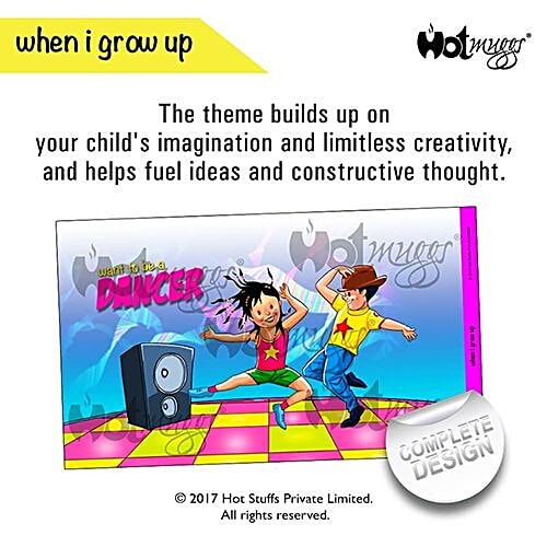 Hot Muggs Insulated Stainless Steel Easy Sip Bottle - Want To Be A Dancer, Double Wall, 350 ml  