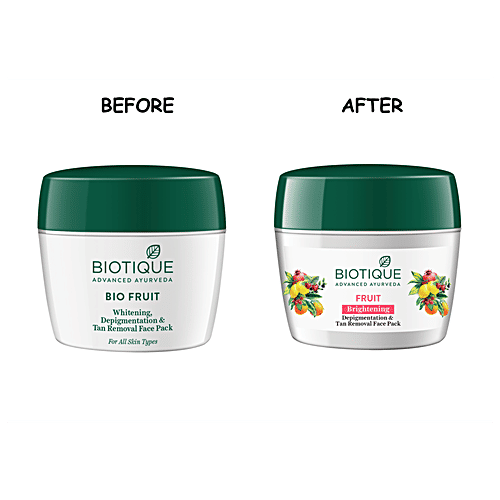 BIOTIQUE Whitening Depigmentation & Tan Removal Face Pack - Fruit, 235 g  100% Botanical Extracts