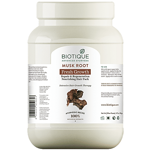BIOTIQUE Bio Musk Root Fresh Growth Nourishing Treatment Pack, 900 g  