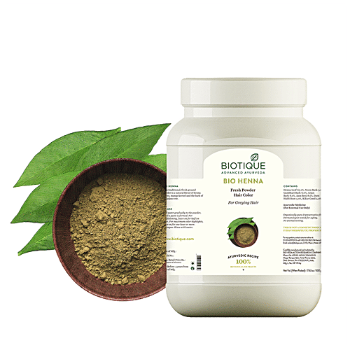 Buy BIOTIQUE Bio Henna Leaf Powder Online at Best Price of Rs 520