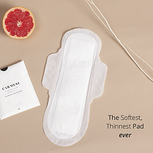 Carmesi All Natural Sanitary Pads - Regular, 10 pcs  