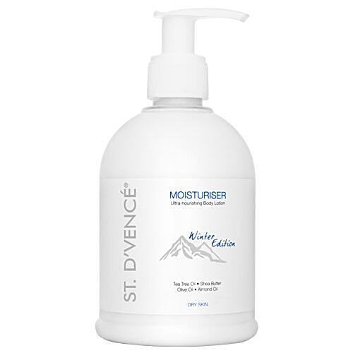 ST. Dvence Winter Edition Ultra Nourishing Body Lotion - Dry Skin, Tea Tree Oil & Almond Oil, 300 ml Hypoallergenic