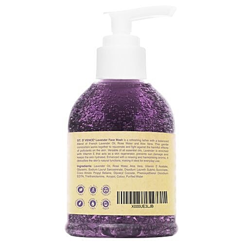 ST. D'VENCE French Lavender Oil & Rose Water Face Wash, 150 ml  