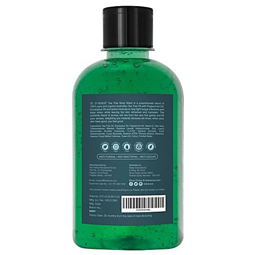 Buy ST. D'VENCE Antifungal Tea Tree Bath & Body Wash Pure & Natural
