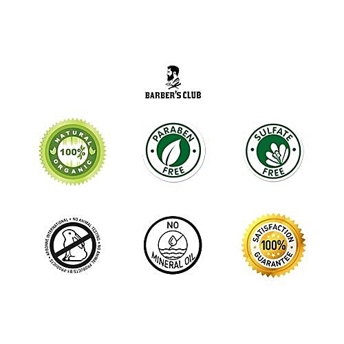 Barber's Club Black Charcoal Peel Off Mask - Ultimate Blackhead Remover, 60 g Paraben & Sulfate Free