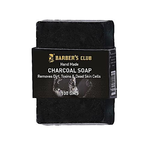 Barber's Club Hand Made Organic Charcoal Soap, 100 g  