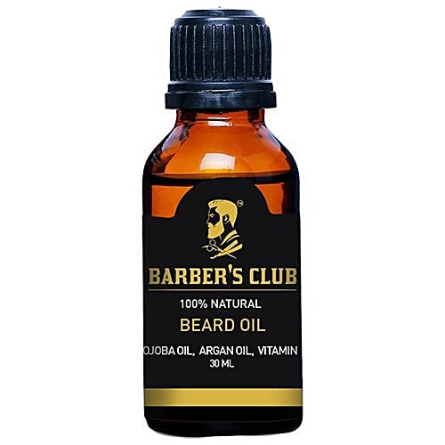 Barber's Club Beard Oil - 100% Natural, 30 ml  